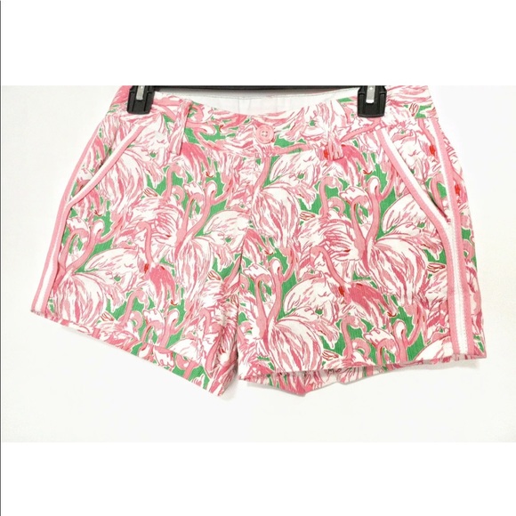 Lilly Pulitzer Callahan Shorts Flamingo Pink - Picture 7 of 9